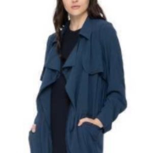 NATIVE YOUTH FLY AWAY TRENCH NAVY NWT